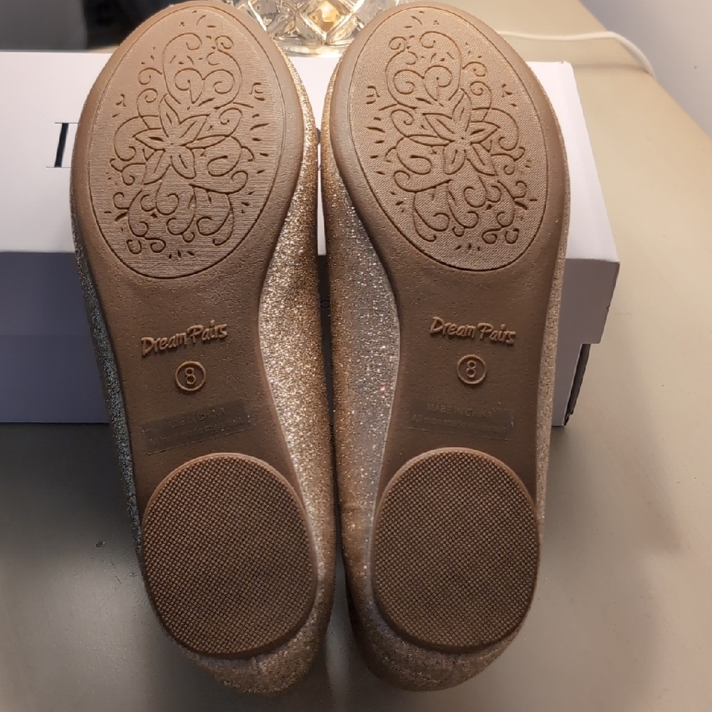 Dreampairs Gold Glitter Flats - Picture 4 of 7